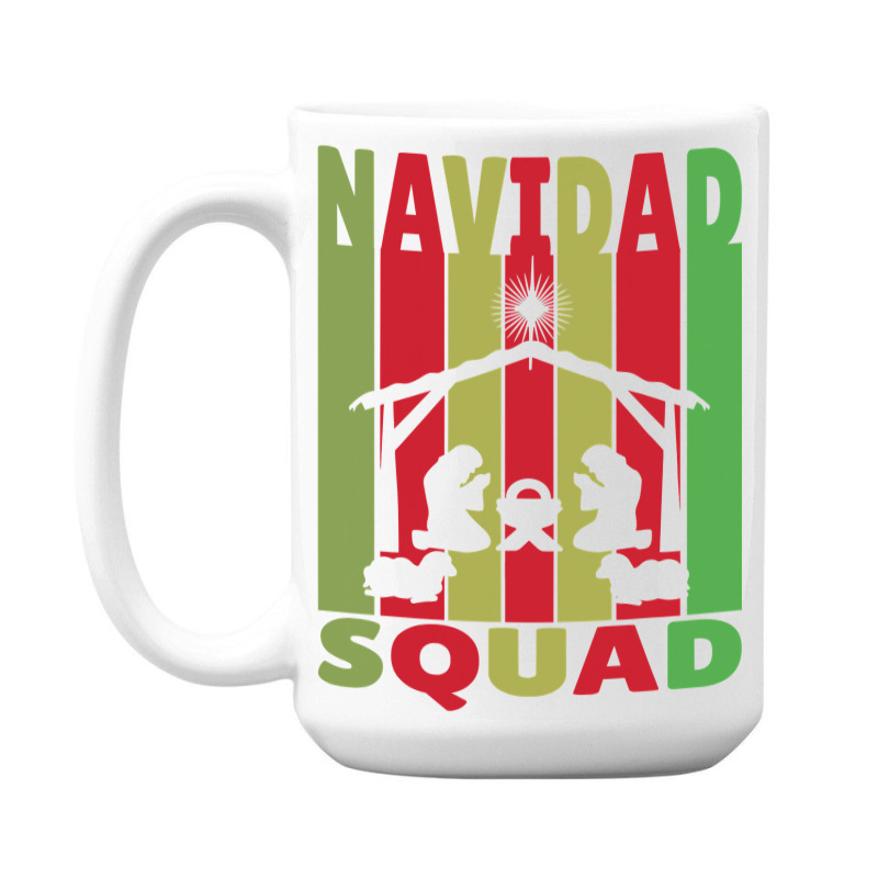 Christian Navidad Squad Christmas Nativity Scene Jesus Joseph Mary 142 15 Oz Coffee Mug | Artistshot