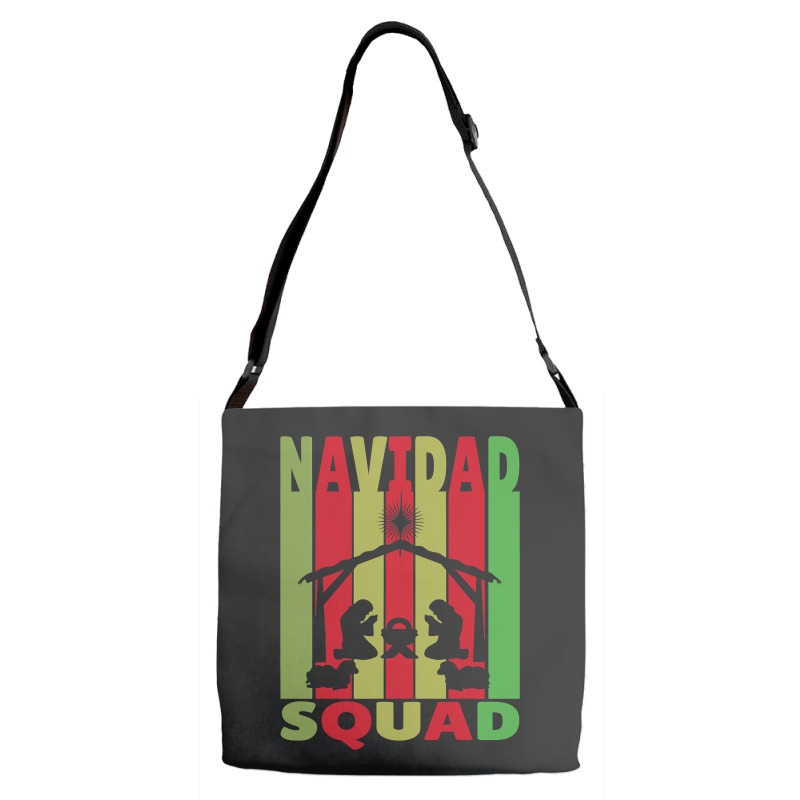 Christian Navidad Squad Christmas Nativity Scene Jesus Joseph Mary 142 Adjustable Strap Totes | Artistshot