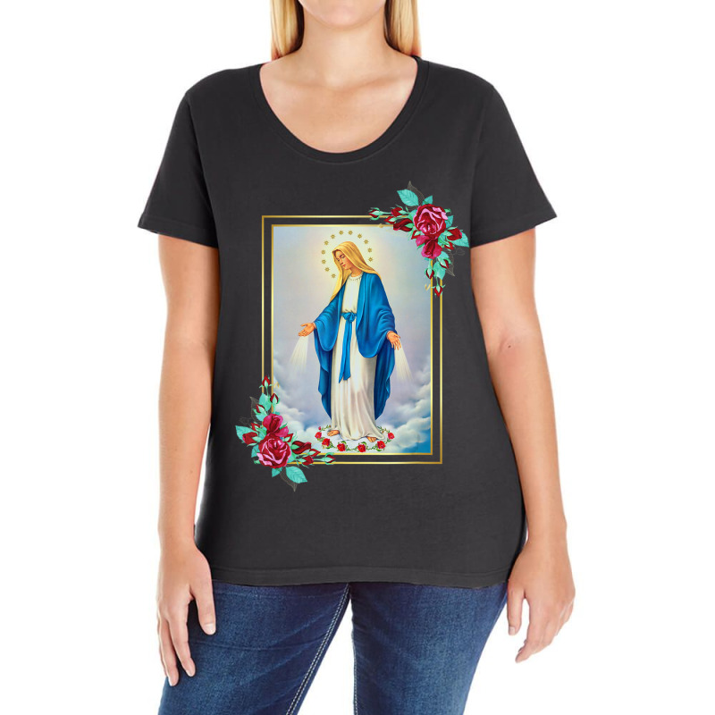 Dogma Of The Ascension Of The Immaculate Conception Of Mary Ladies Curvy T-Shirt by Konlasa6638 | Artistshot