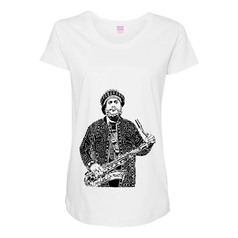 Kamasi Washington Maternity Scoop Neck T-shirt by JESSICAALLEN | Artistshot