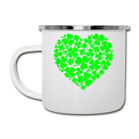 St Patrick's Day Shamrock Heart  St Patricks Day T Shirt Camper Cup | Artistshot