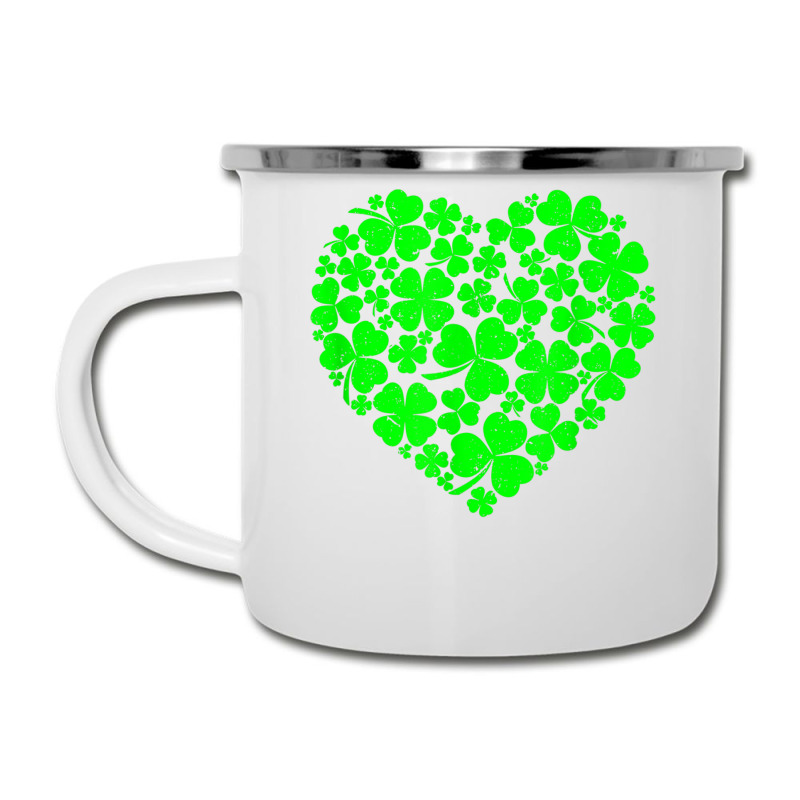 St Patrick's Day Shamrock Heart  St Patricks Day T Shirt Camper Cup | Artistshot