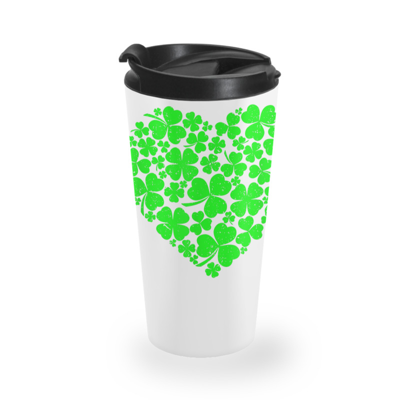 St Patrick's Day Shamrock Heart  St Patricks Day T Shirt Travel Mug | Artistshot