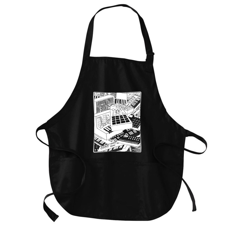 Synthesizer Art For Electronic Musician 1 Medium-length Apron | Artistshot