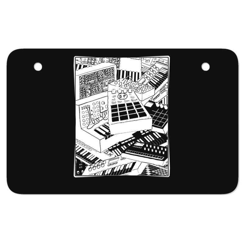 Synthesizer Art For Electronic Musician 1 Atv License Plate | Artistshot