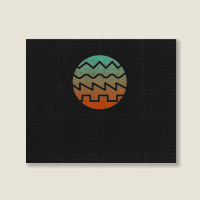 Synthesizer Fan Waveform Landscape Canvas Print | Artistshot