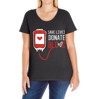 Blood Donor Phlebotomy Kit Donation Save Lives Donate Blood Ladies Curvy T-shirt | Artistshot