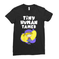 Mademark X Rugrats Womens Tiny Human Tamer Angelica Girl Mom Vneck Ladies Fitted T-shirt | Artistshot