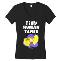 Mademark X Rugrats Womens Tiny Human Tamer Angelica Girl Mom Vneck Women's V-neck T-shirt | Artistshot