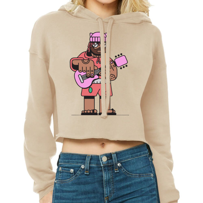 Pink Is Pain Cropped Hoodie by JESSICAALLEN | Artistshot