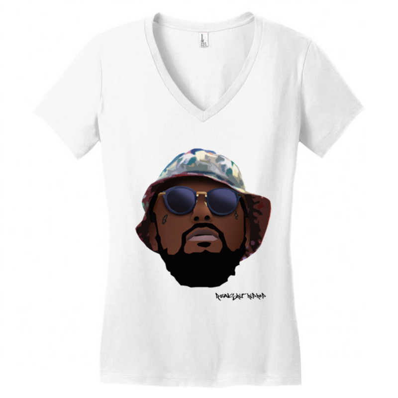 Schoolboy Q - Rshh Cartoon Long Sleeve Women's V-Neck T-Shirt by JESSICAALLEN | Artistshot