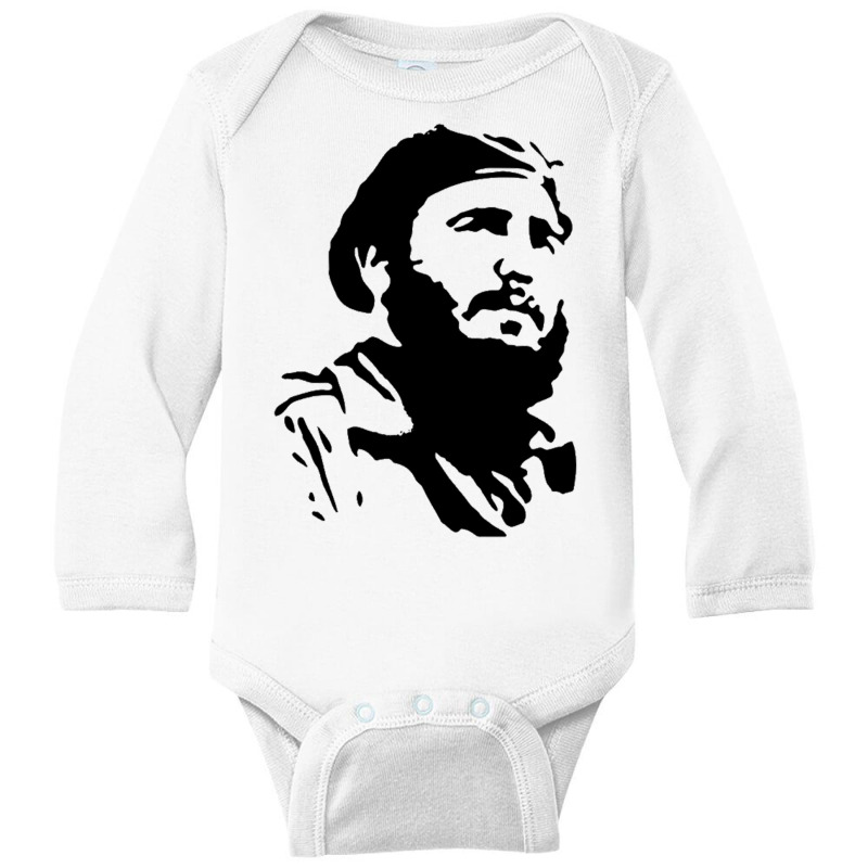 Fidel Castro Cuba Revolution Long Sleeve Baby Bodysuit by Carrieritt | Artistshot