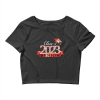 Class Of 2023 Senior I School Color Decoration Red Black Crop Top | Artistshot