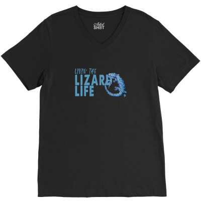 Lizard Life V-neck Tee Designed By Neset