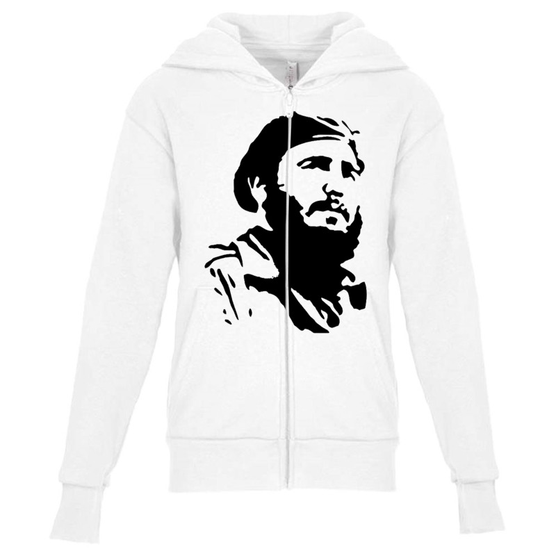 Fidel Castro Cuba Revolution (2) Youth Zipper Hoodie by Carrieritt | Artistshot