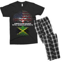 American Raised With Jamaican Roots Jamaica Men's T-shirt Pajama Set | Artistshot