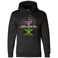 American Raised With Jamaican Roots Jamaica Champion Hoodie | Artistshot