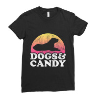 Dogs And Candy Men's Or Women's Dog Ladies Fitted T-shirt | Artistshot