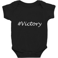 Victory Word - Hashtag Design Baby Bodysuit | Artistshot