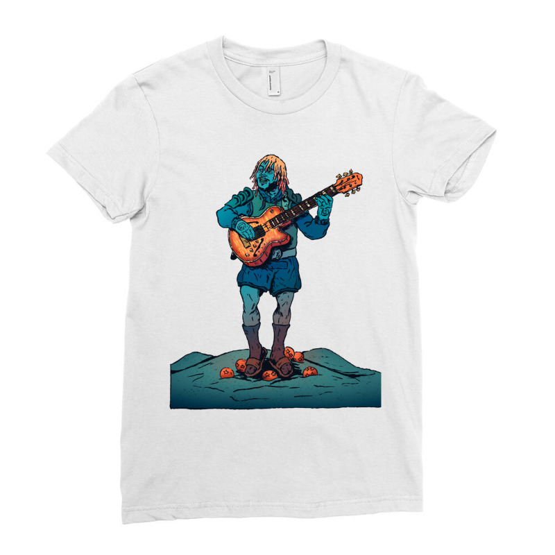 The Coolest Bass Player Merch Ladies Fitted T-Shirt by JESSICAALLEN | Artistshot