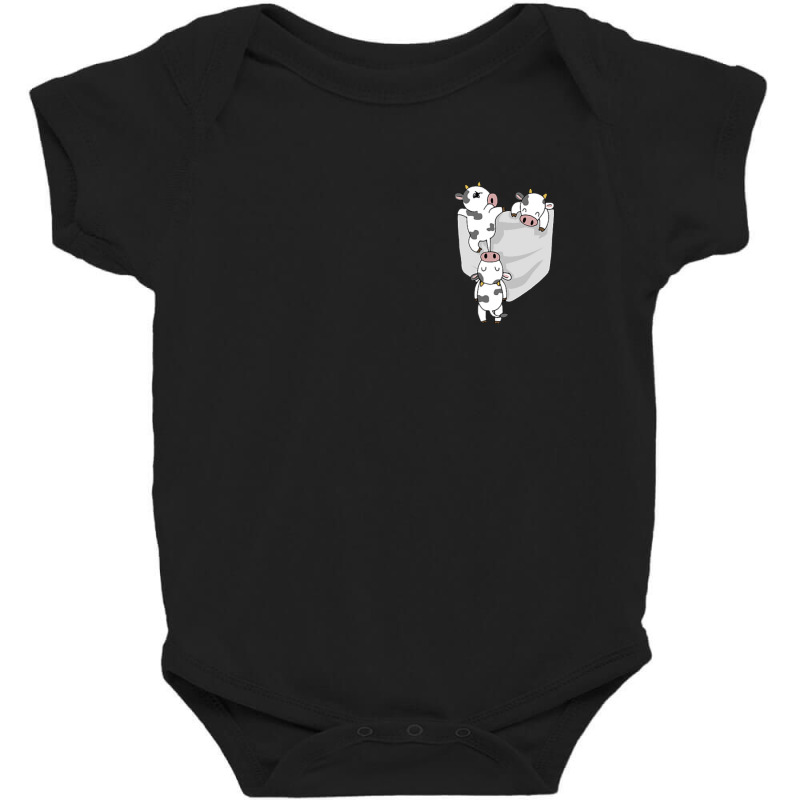 Cow Pocket Milk Cow In A Bag Baby Bodysuit by cm-arts | Artistshot