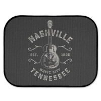 Nashville Music City Usa Vintage Rear Car Mat | Artistshot