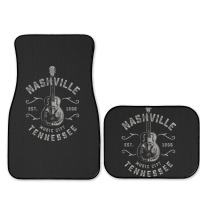 Nashville Music City Usa Vintage Full Set Car Mats | Artistshot