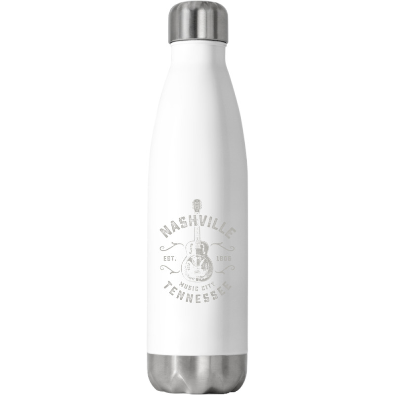 Nashville Music City Usa Vintage Stainless Steel Water Bottle | Artistshot