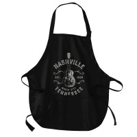 Nashville Music City Usa Vintage Medium-length Apron | Artistshot