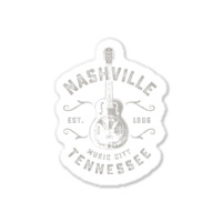 Nashville Music City Usa Vintage Sticker | Artistshot