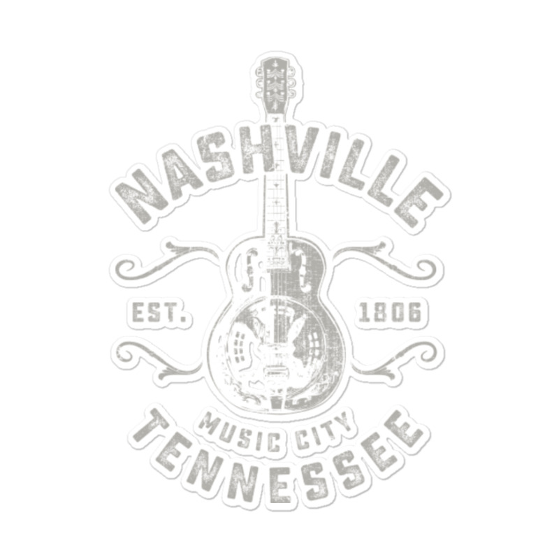 Nashville Music City Usa Vintage Sticker | Artistshot