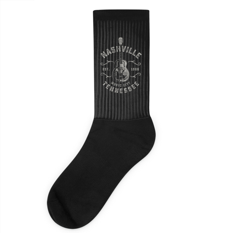 Nashville Music City Usa Vintage Socks | Artistshot