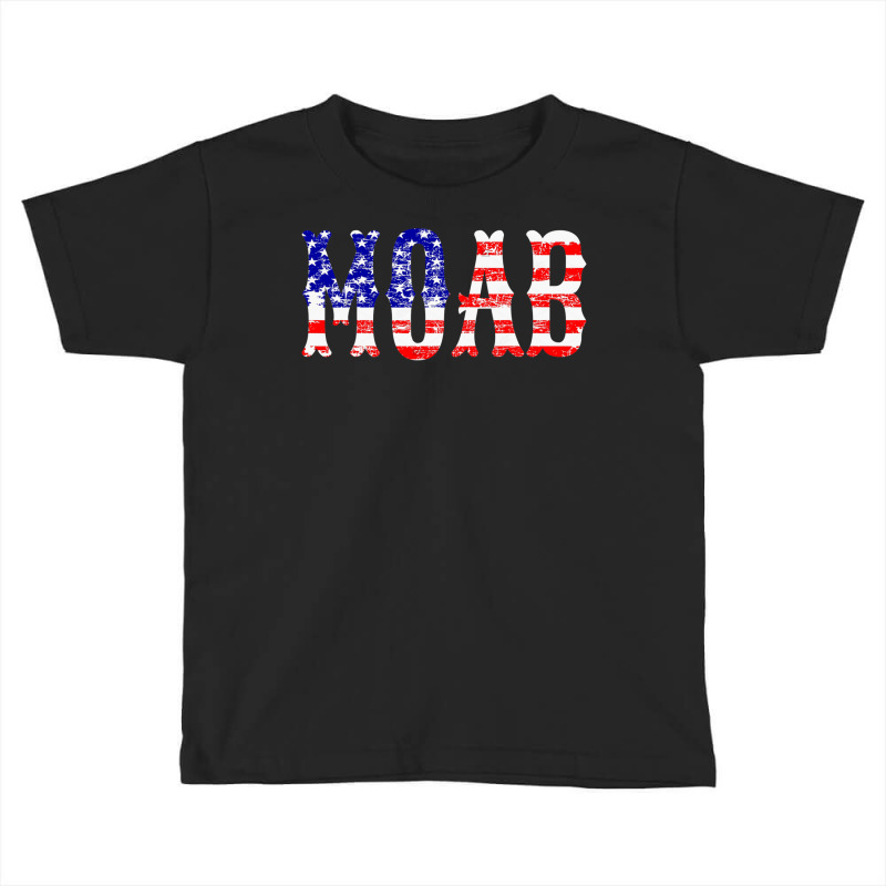Moab Gbu 43b T Shirt Vintage Usa Flag Mother Of All Bombs Toddler T-shirt | Artistshot