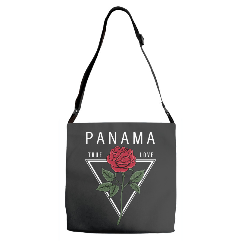 Panama True Love For Dark Adjustable Strap Totes | Artistshot