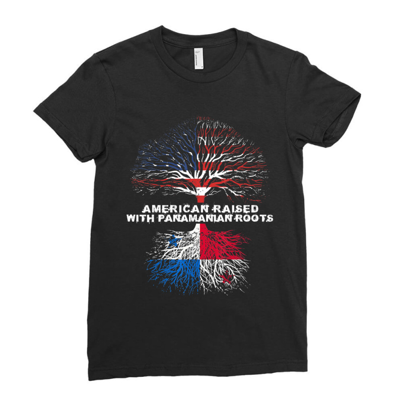 American Raised With Panamanian Roots Panama Ladies Fitted T-Shirt by cm-arts | Artistshot