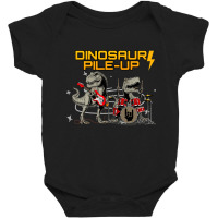 Dinosaur Pile-up, Dinosaur Pile Up, Dinosaur Music, Dinosaur Pile Up V Baby Bodysuit | Artistshot