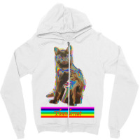 Thunder Cat Kitty Print Zipper Hoodie | Artistshot