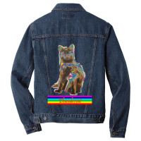 Thunder Cat Kitty Print Men Denim Jacket | Artistshot