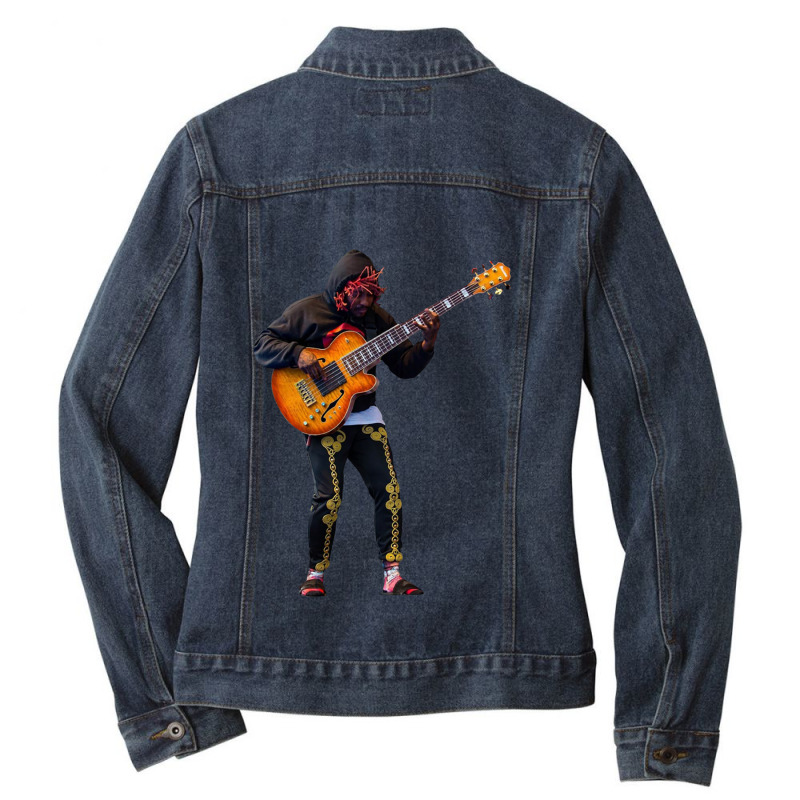 Thundercat Bass Ladies Denim Jacket by JESSICAALLEN | Artistshot