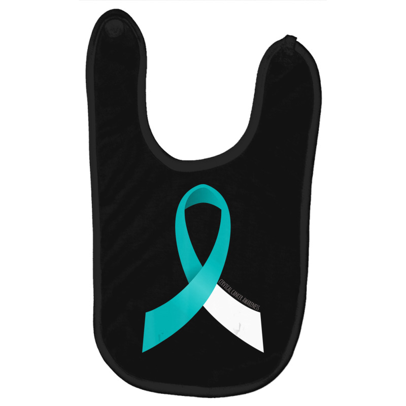 Cervical Cancer Awareness Ribbon Baby Bibs | Artistshot