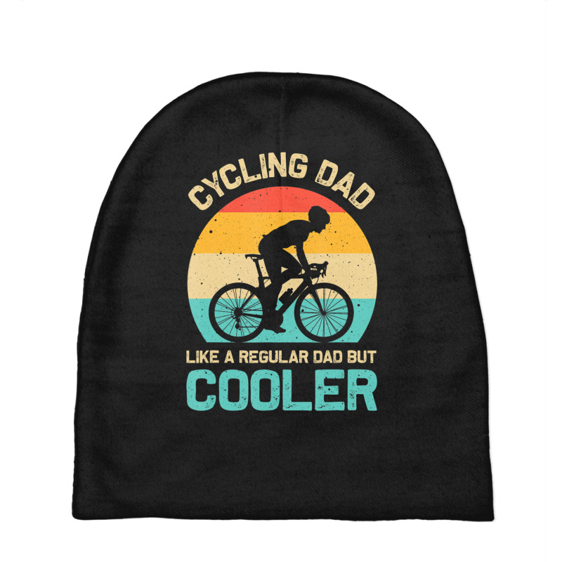 Cycling Dad Like A Regular Dad But Cooler Cyclist Baby Beanies | Artistshot