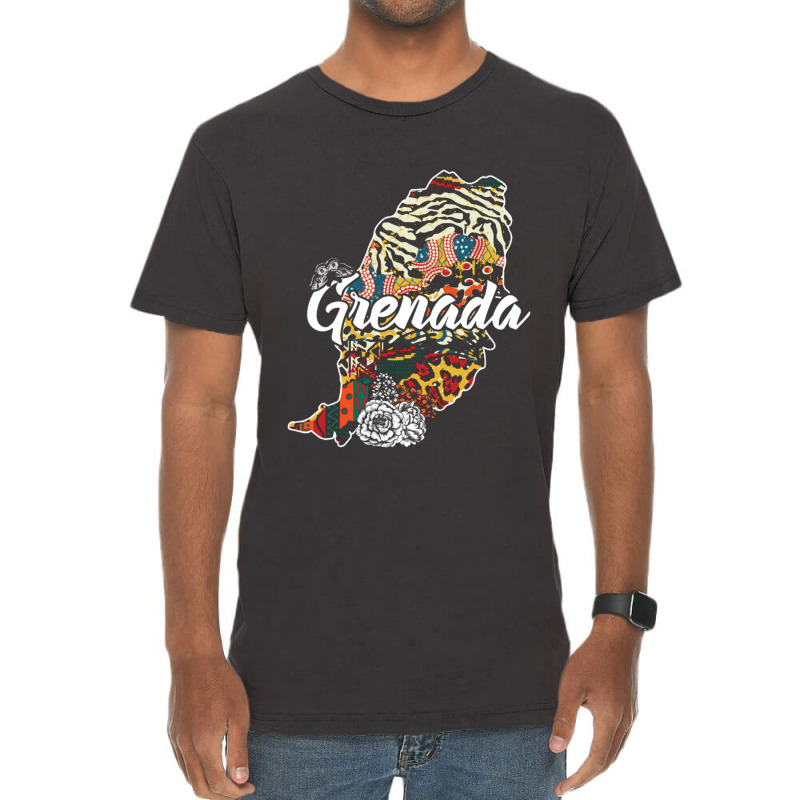 Grenada Map For Dark Vintage T-shirt | Artistshot