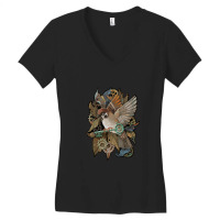 Clockwork Sparrow 1 Women's V-neck T-shirt | Artistshot