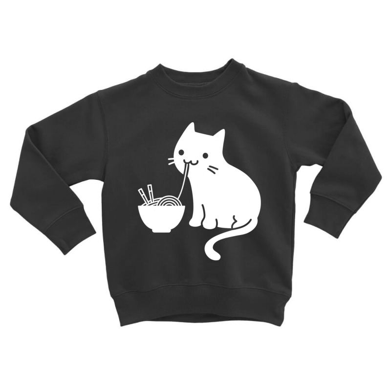 Cute Cat Ramen Toddler Sweatshirt by cm-arts | Artistshot