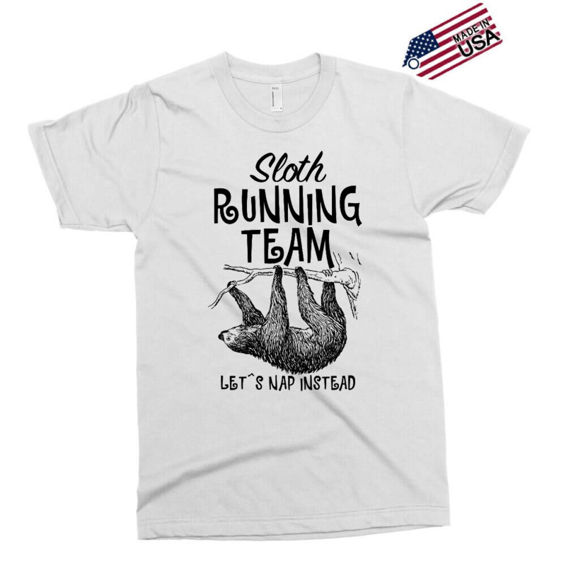 Sloth Running Team Let's Nap Instead For Light Exclusive T-shirt by cm-arts | Artistshot