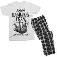 Sloth Running Team Let's Nap Instead For Light Men's T-shirt Pajama Set | Artistshot