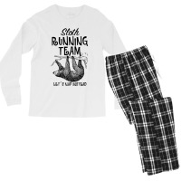 Sloth Running Team Let's Nap Instead For Light Men's Long Sleeve Pajama Set | Artistshot