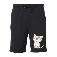 American Shorthair Happy 1 Fleece Short | Artistshot