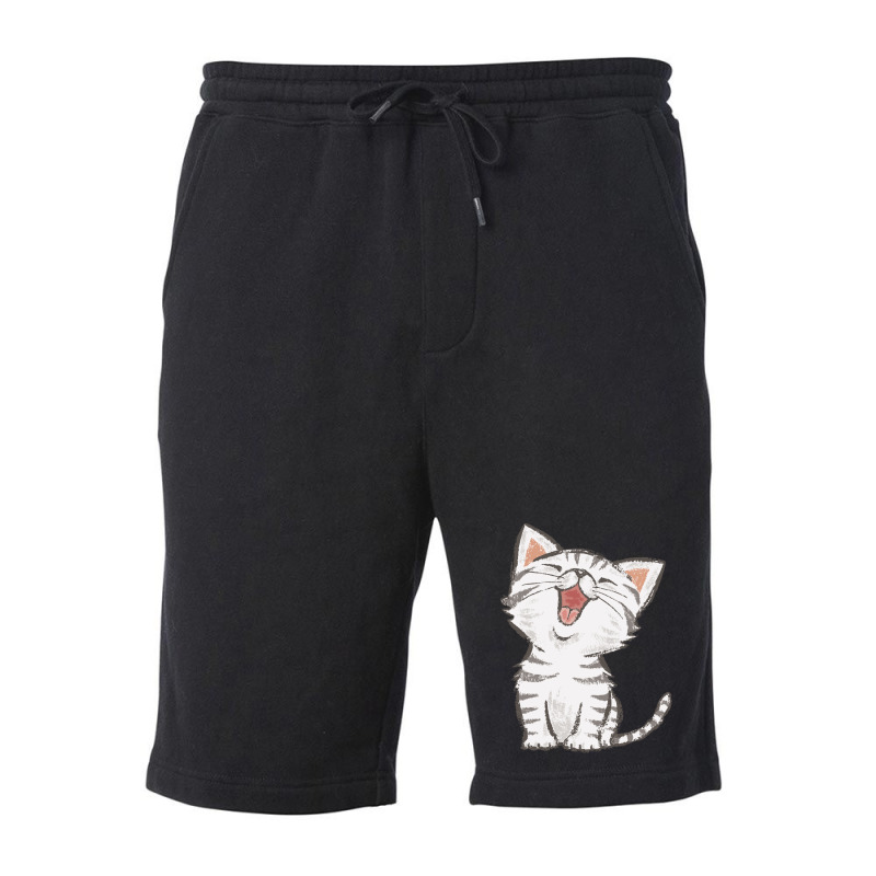 American Shorthair Happy 1 Fleece Short by NicholasRoberson | Artistshot