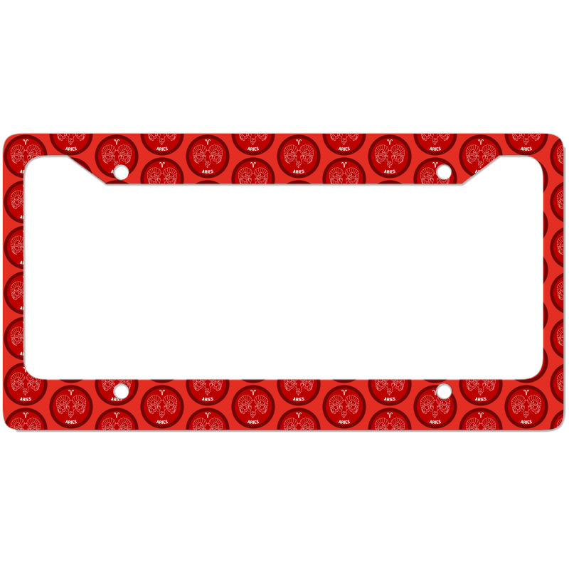 Aries Zodiac Symbol And Line Art License Plate Frame By Axelchristian ...
